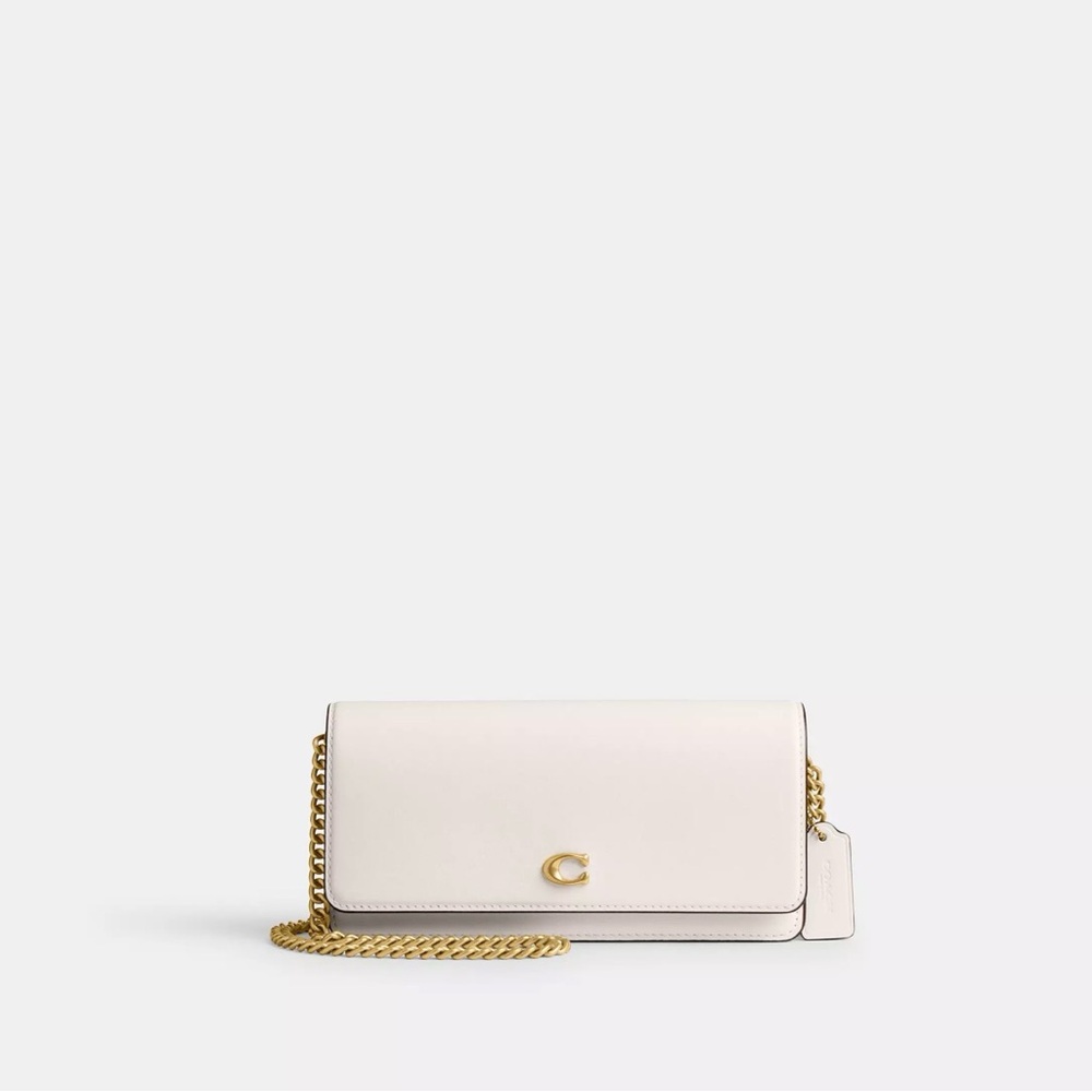 COACH Evie Long Wallet With Chain